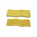 Dodes Dalgalı Çift Taraf Tasarımlı Ahşap Sunum Tepsisi