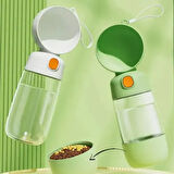 Dodes Taşınabilir Evcil Hayvan Mama Hazneli Su Matarası