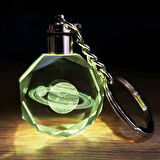 Dodes Satürn Gezegen Tasarım Işıklı Anahtarlık