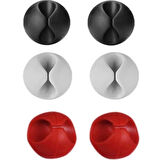 Dodes Yapışkanlı Kablo Sabitleyici Düzenleyici 6'lı Paket (2 Beyaz-2 Kırmızı-2 Siyah)