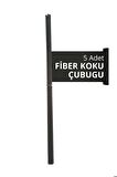 Oda Kokusu Bambu Yedek Çubukları Siyah Fiber 5 Adet