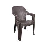 Mandella Queen Rattan Koltuk  (2 Adet) Kahverengi