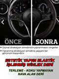MAZDA 3 uyumlu oto,araç  direksiyon kılıfı mavi dikiş