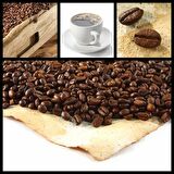 Kahve Çekirdekli Cafe Duvar Kağıdı Baskı