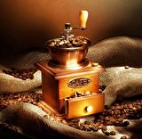 Kahve Çekme Makineli Cafe Duvar Kağıdı Baskı