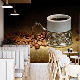 Fincanda Kahve Cafe Duvar Kağıdı Baskı