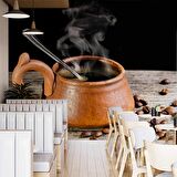 Fincanda Kahve Cafe Duvar Kağıdı Baskı