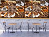 Kahve Çekirdeği Cafe Duvar Kağıdı Baskı