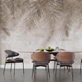 Soft Palmiye Yaprak Desenli Duvar Kağıdı Baskı