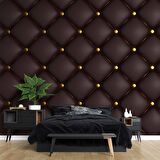 3 Boyutlu Deri Desenli Duvar Kağıdı Baskı