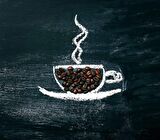 Kahve Bardağı Temalı Cafe Duvar Kağıdı Baskı