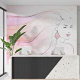 Kadın Güzellik Salonu Duvar Kağıdı Baskı