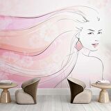 Kadın Güzellik Salonu Duvar Kağıdı Baskı