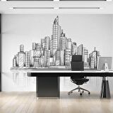 Bina Suliyetli İnşaat Temalı Duvar Kağıdı Baskı