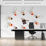 Ev-Anahtarlık Temalı Duvar Kağıdı Baskı