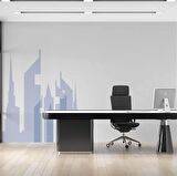 Ev Desenli Emlak Temalı Duvar Kağıdı Baskı