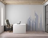 Ev Desenli Emlak Temalı Duvar Kağıdı Baskı