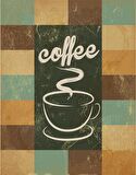 Kahve Temalı Ve Yazılı Cafe Duvar Kağıdı Baskı
