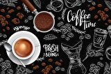 Fincan Ve Cezve Temalı Duvar Kağıdı Baskı