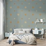 Yıldız Temalı Çocuk Odası Duvar Kağıdı Baskı