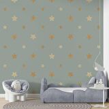 Yıldız Temalı Çocuk Odası Duvar Kağıdı Baskı