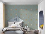 Yıldız Temalı Çocuk Odası Duvar Kağıdı Baskı