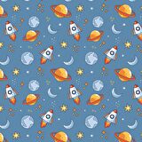 Uzay Temalı Çocuk Odası Duvar Kağıdı Baskı