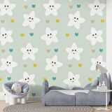 Yıldız Temalı Çocuk Odası Duvar Kağıdı Baskı