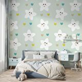 Yıldız Temalı Çocuk Odası Duvar Kağıdı Baskı