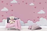 Bulut Temalı Çocuk Odası Duvar Kağıdı Baskı