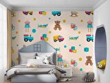 Oyuncak Temalı Çocuk Odası Duvar KağıdıBaskı