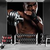 Güçlü Erkek Temalı Spor Salonu Duvar Kağıdı Baskı