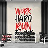 Yazı Temalı Spor Salonu Duvar Kağıdı Baskı