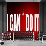 Yazılı Spor Salonu Duvar Kağıdı Baskı