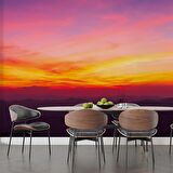 Günbatımı Manzaralı Duvar Kağıdı Baskı