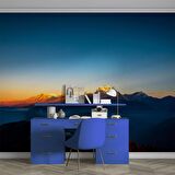 Dağ Manzaralı Gündoğumu Duvar Kağıdı Baskı