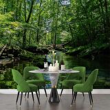 Nehir Manzaralı Duvar Kağıdı Baskı