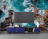 Deniz Kayalık Manzaralı Duvar Kağıdı Baskı