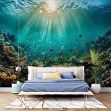 Su Altı Balıklı Duvar Kağıdı Baskı