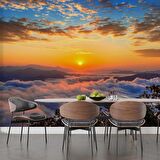 Bulut Gündoğumu Manzaralı Duvar Kağıdı Baskı