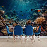 Su Altı Yemek Odası Duvar Kağıdı Baskı