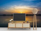 Denizde Gündoğumu Manzaralı Duvar Kağıdı Baskı