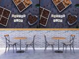 Cafe kahve zamanı Duvar Kağıdı Baskı