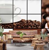 Cafe için Duvar Kağıdı Baskı