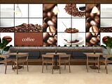 Cafe için Duvar Kağıdı Baskı