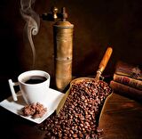 Kahve Öğütme Makinelı Cafe Duvar Kağıdı Baskı