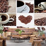 Kahve Cafe Duvar Kağıdı Baskı