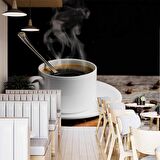 Kahve Fincanı Cafe Duvar Kağıdı Baskı