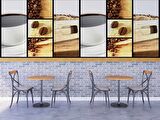 Kahve Temalı Cafe Duvar Kağıdı Baskı