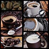 Kahveli Cafe Duvar Kağıdı Baskı